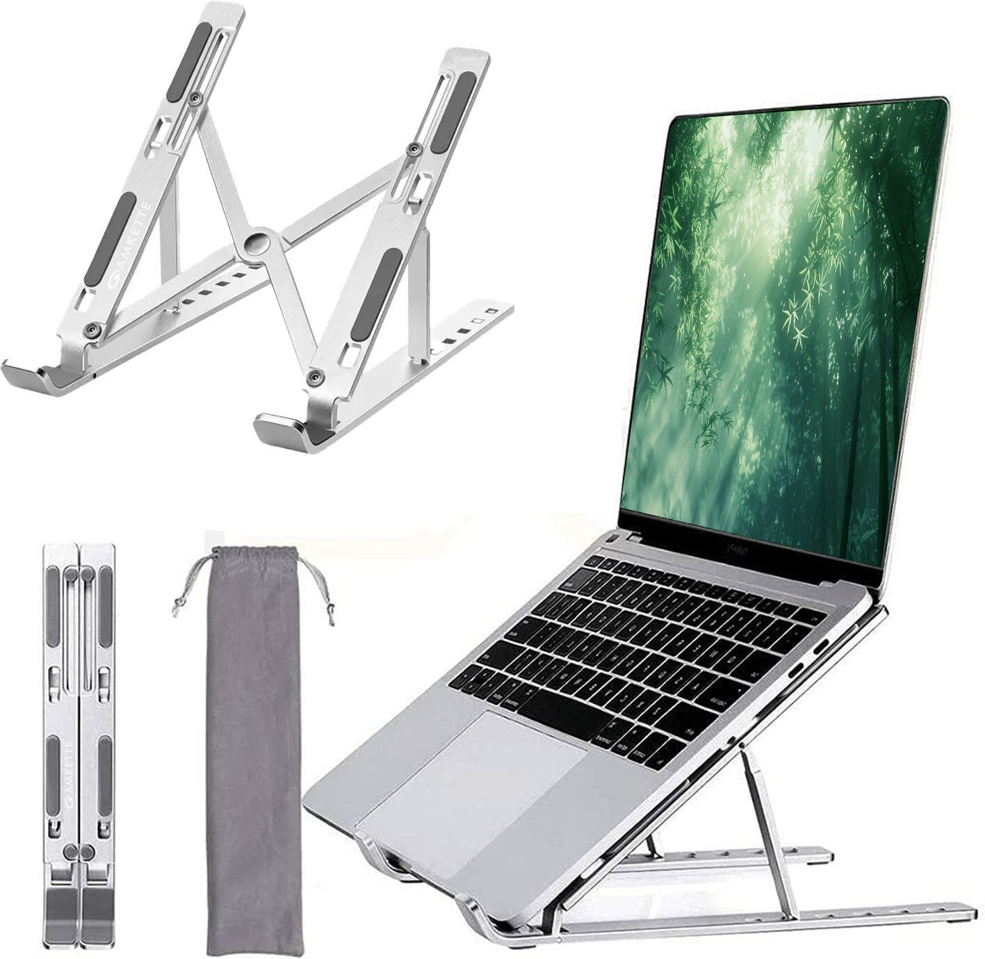 AMKETTE Ergo Fold X Aluminium Alloy Portable 15.6 inches Laptop Stand-image-8