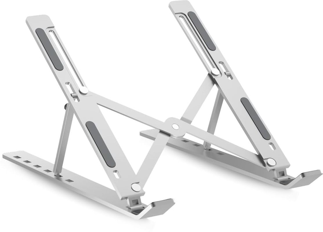 ZIRAK Laptop Stand | 7 Angles Adjustable , Anti Slip Pads & Compatible with Laptops Iron Desk Stand Rotatable Laptop Stand with Adjustable Height Compatible with Universal Laptops-image-20