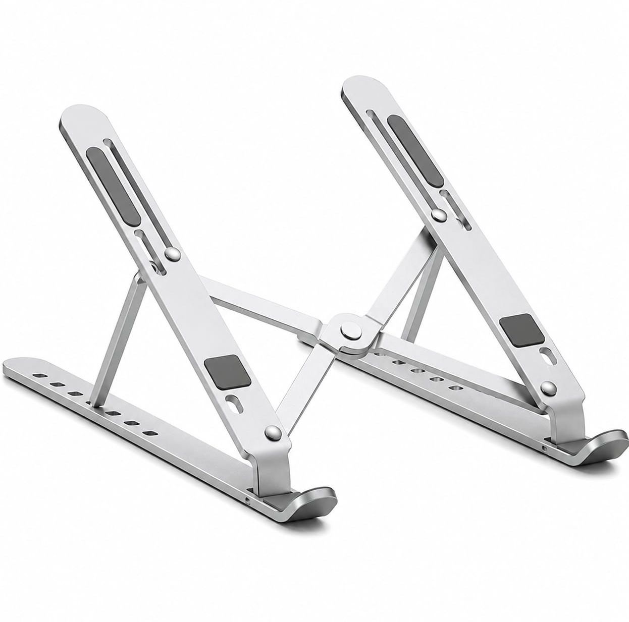 Om Traders Foldable Aluminium Laptop Stand 7 Angles Adjustable Foldable Compatible All other Notebook Aluminium Rotatable Laptop Stand with Adjustable Height Compatible with Universal Laptops-image-11