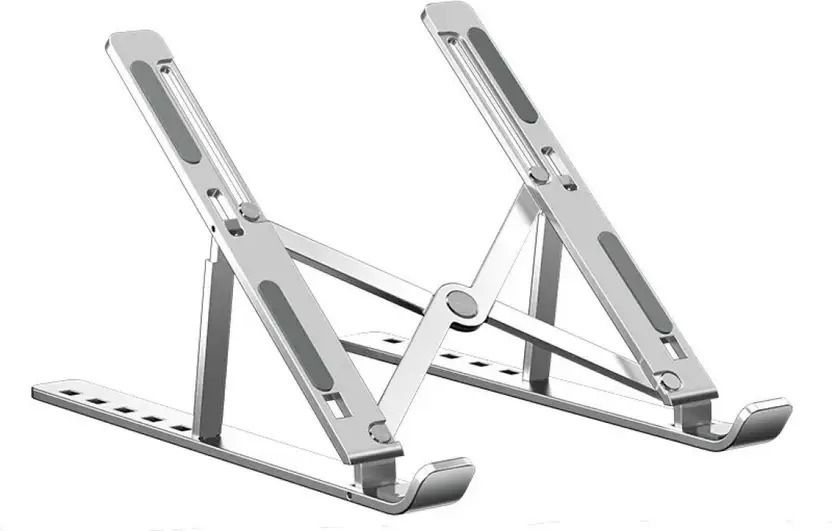Praaj 4 IN 1 LAPTOP STAND + BOOK Stand + TAB STAND + MOBILE STAND Laptop Stand Aluminum 7 Adjustable Foldable Portable Laptop Stand Tablet Stand Laptop Stand-image-42