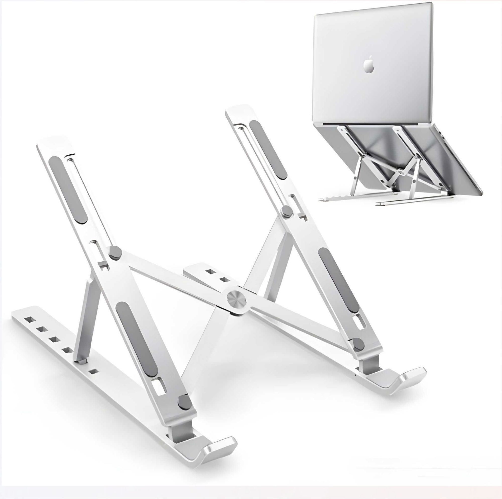 Shivix LS-071628 Laptop Stand X Stain less steel.CW-26 Stainless Steel Rotatable Laptop Stand with Adjustable Height Compatible with Universal Laptops-image-10