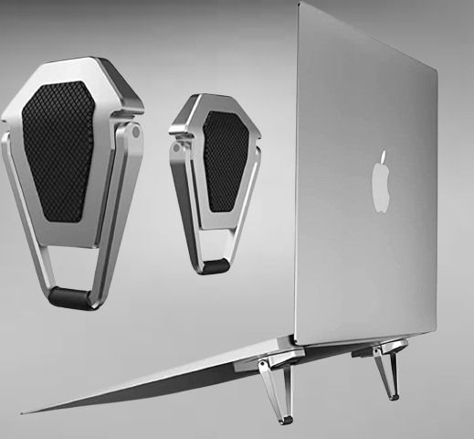 Redclip Portable Invisible Laptop Stand-2PCS, Mini Aluminum Cooling PadDesk Stand _22 Portable Mini Aluminum Laptop Stand 2Pcs, Stand for Laptop Stand_23 Aluminium Desk Stand Laptop Stand with Adjustable Height Compatible with Universal Laptops-image-23
