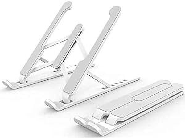 Primetan Laptop Stand Holder for MacBook Pro Notebook Foldable Aluminium Alloy Laptop Stand Bracket Table Holder (Grey) LAPTOP BRACKET Laptop Stand-image-36