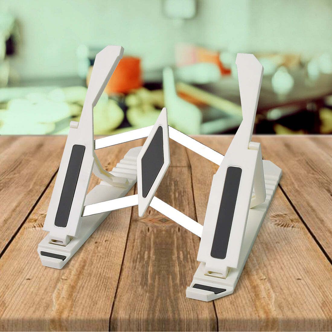NK Enterprises 13323_multi_adj_foldable_stand_1pc 13323 Fiber Laptop Stand with Adjustable Height Compatible with 26 - 35 cm, 36 - 39cm, 40 - 44cm, Universal Laptops-image-21