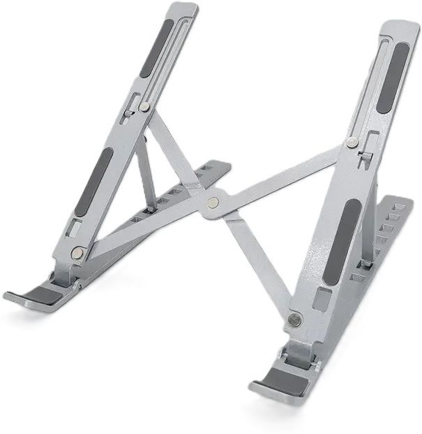 TELESHIELD RS Portable Foldable Adjustable Aluminum Alloy Laptop Stand - Silver TS Portable Foldable Adjustable Aluminum Alloy Laptop Stand - Black Laptop Stand-image-11