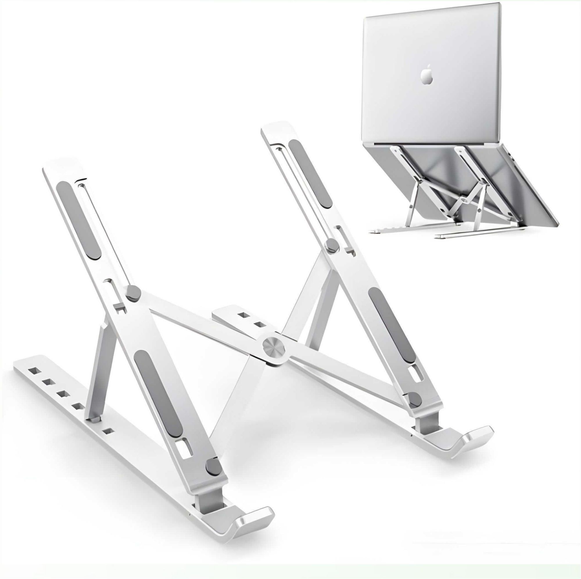 Shivix LS-071607 Laptop Stand X Stain less steel.CW-5 Stainless Steel Rotatable Laptop Stand with Adjustable Height Compatible with Universal Laptops-image-12