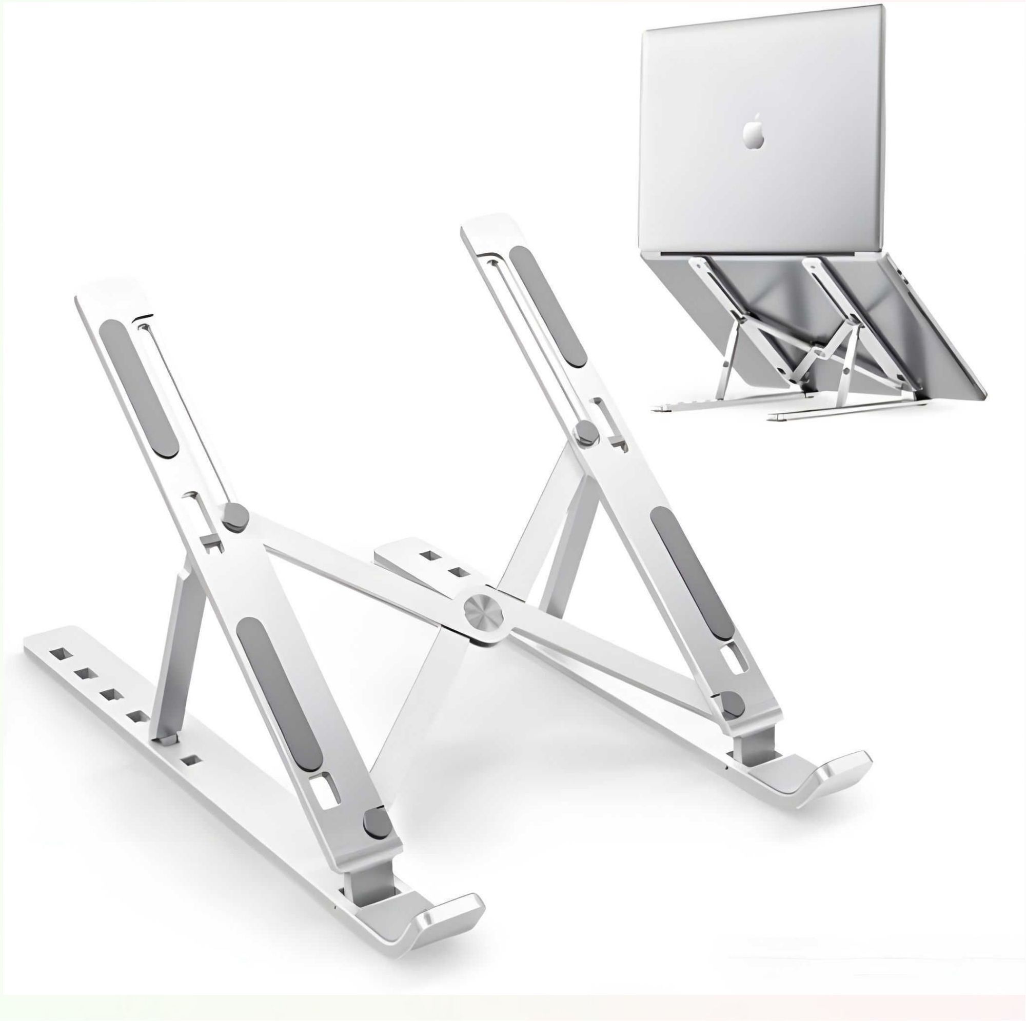 Shivix LS-071620 Laptop Stand X Stain less steel.CW-18 Stainless Steel Rotatable Laptop Stand with Adjustable Height Compatible with Universal Laptops-image-47