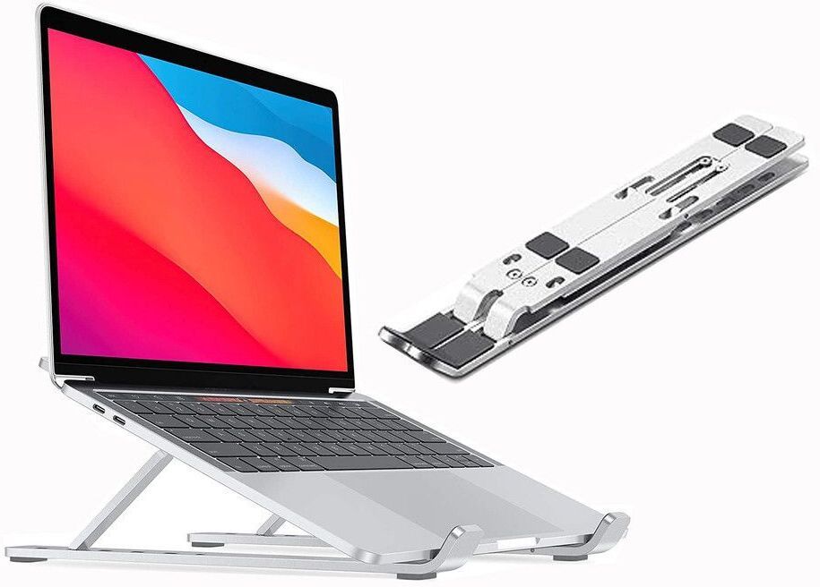 Ablue Clipper ALUMINIUM LAPTOP STAND Floor Desktop Laptop Stand FDLS474 Aluminium Laptop Stand with Adjustable Height Compatible with Universal Laptops-image-27
