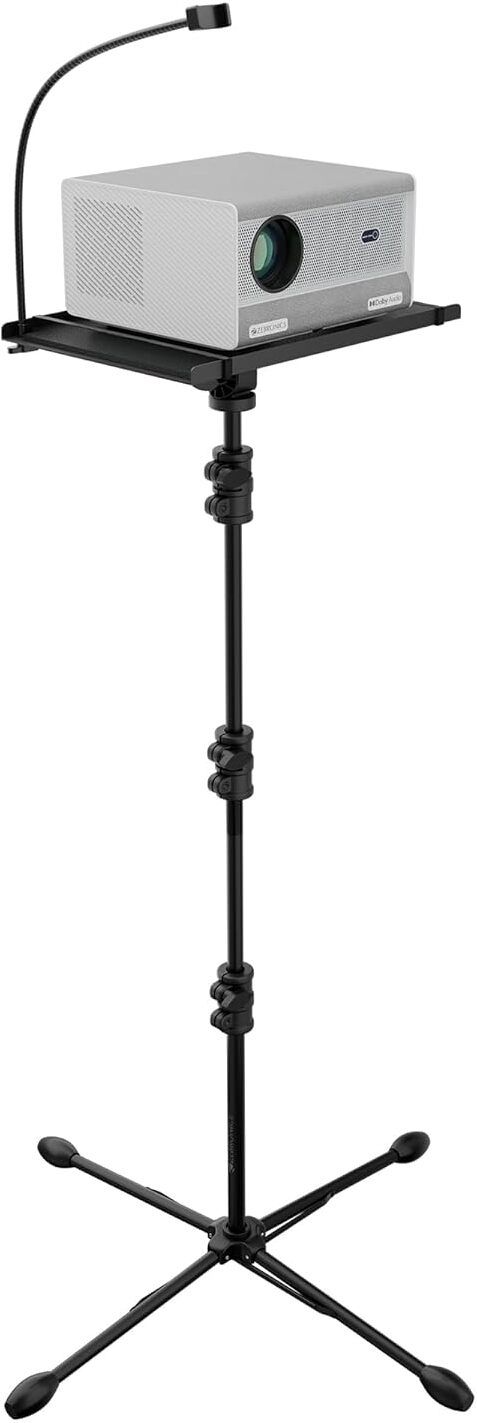 ZEBRONICS Metal Body, Adjustable Resting Pad with Foam, Gooseneck Mobile Holder (PSH 10) Multipurpose Projector Stand, Foldable Design, 3-Level Height Adjustment, Marble Floor Stand Rotatable Laptop Stand with Adjustable Height Compatible with Universal Laptops-image-38