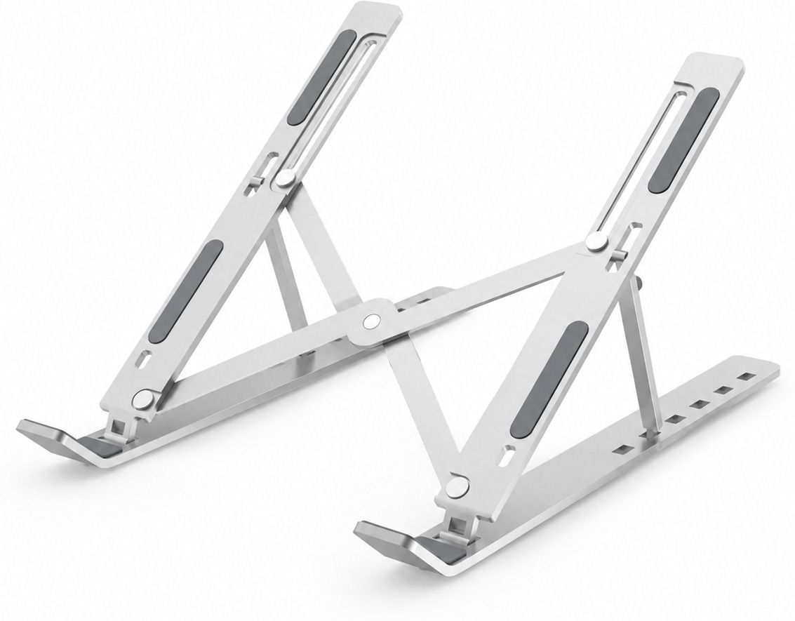 ZIRAK Foldable Laptop Holder with Adjustable Height for Work from Home Setup Foldable Laptop Holder with Adjustable Height for Work from Home Setup Iron Laptop Stand with Adjustable Height Compatible with Universal Laptops-image-5