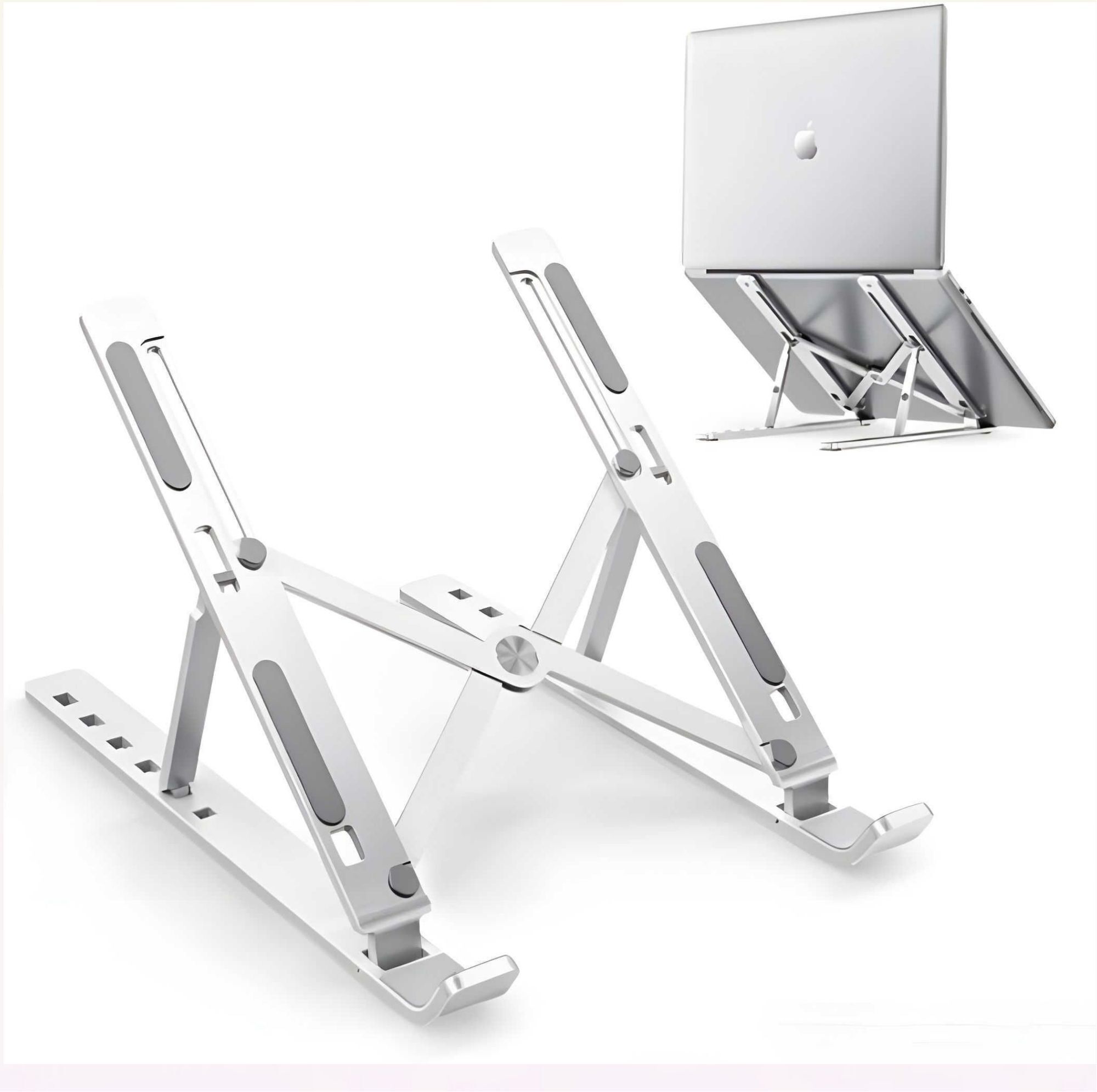 Shivix LS-071605 Laptop Stand X Stain less steel.CW-3 Stainless Steel Rotatable Laptop Stand with Adjustable Height Compatible with Universal Laptops-image-11