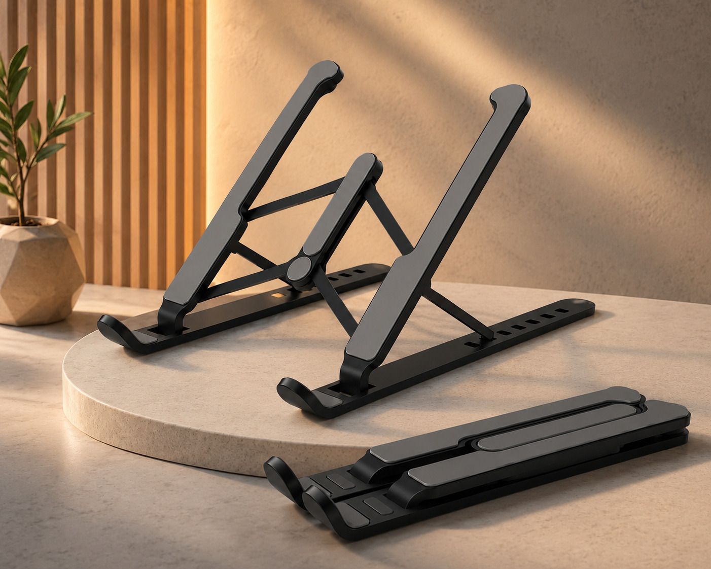 EMPIREOFRAWANA Adjustable angle and Foldable silver Laptop Desk Stand EOR-021.7 Aluminium, Stainless Steel Laptop Stand with Adjustable Height Compatible with Universal, 26 - 35 cm Laptops-image-23