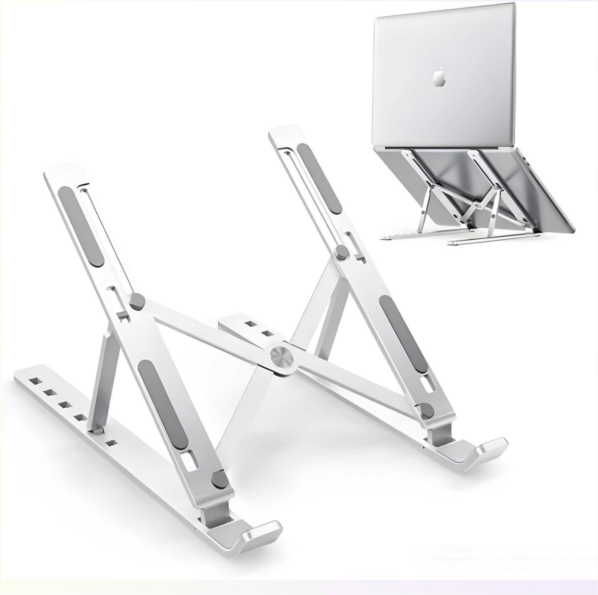 Shivix LS-071625 Laptop Stand X Stain less steel.CW-23 Stainless Steel Rotatable Laptop Stand with Adjustable Height Compatible with Universal Laptops-image-46
