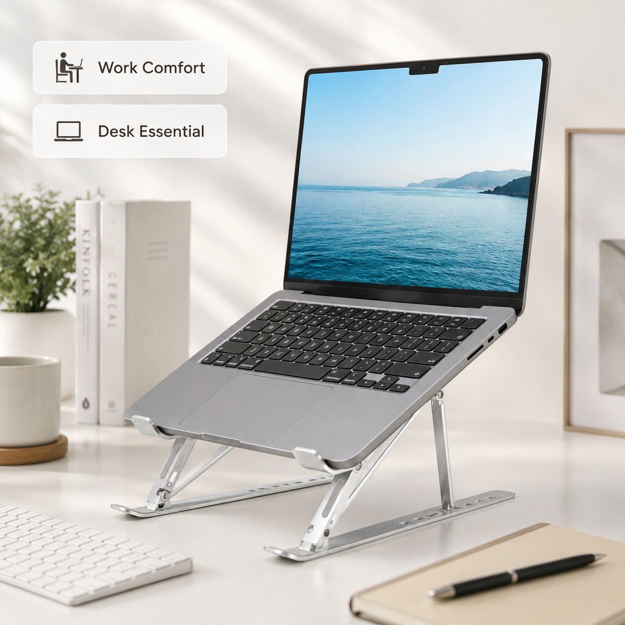 SHREE SHYAM HUB 202 201 Steel Rotatable Laptop Stand with Adjustable Height Compatible with Universal Laptops-picture-25