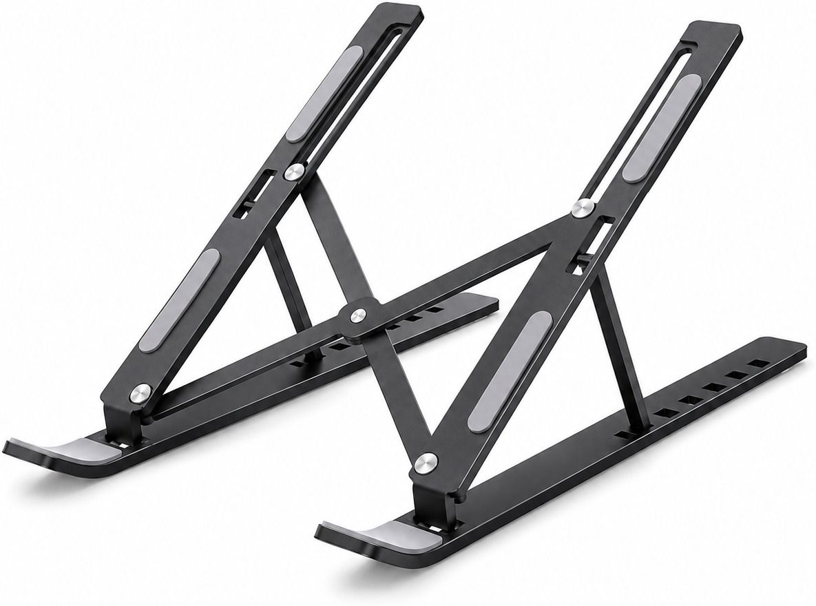 ZIRAK Compact Foldable Laptop Stand for Office Home Study and Travel Use Compact Foldable Laptop Stand for Office Home Study and Travel Use Iron Laptop Stand with Adjustable Height Compatible with Universal Laptops-image-37