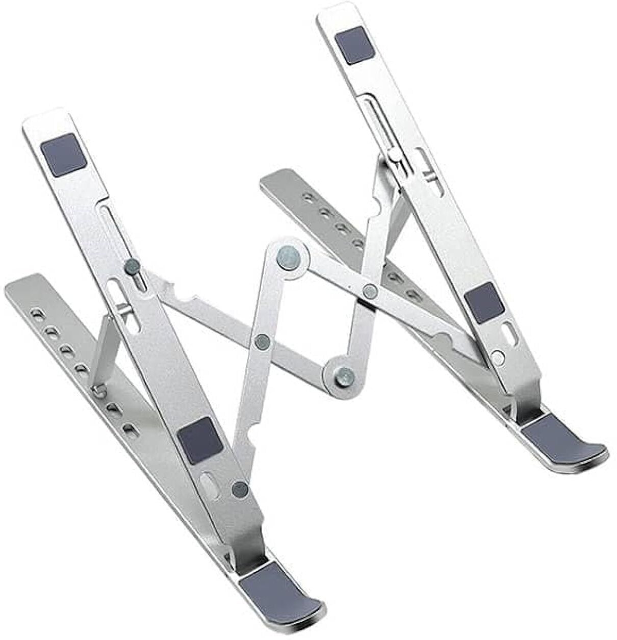 Ablue Clipper Portable Aluminium Laptop Stand Compact Folding Portable Aluminium Laptop Stand Compact Folding Aluminium Rotatable Laptop Stand with Adjustable Height Compatible with Universal Laptops-image-16