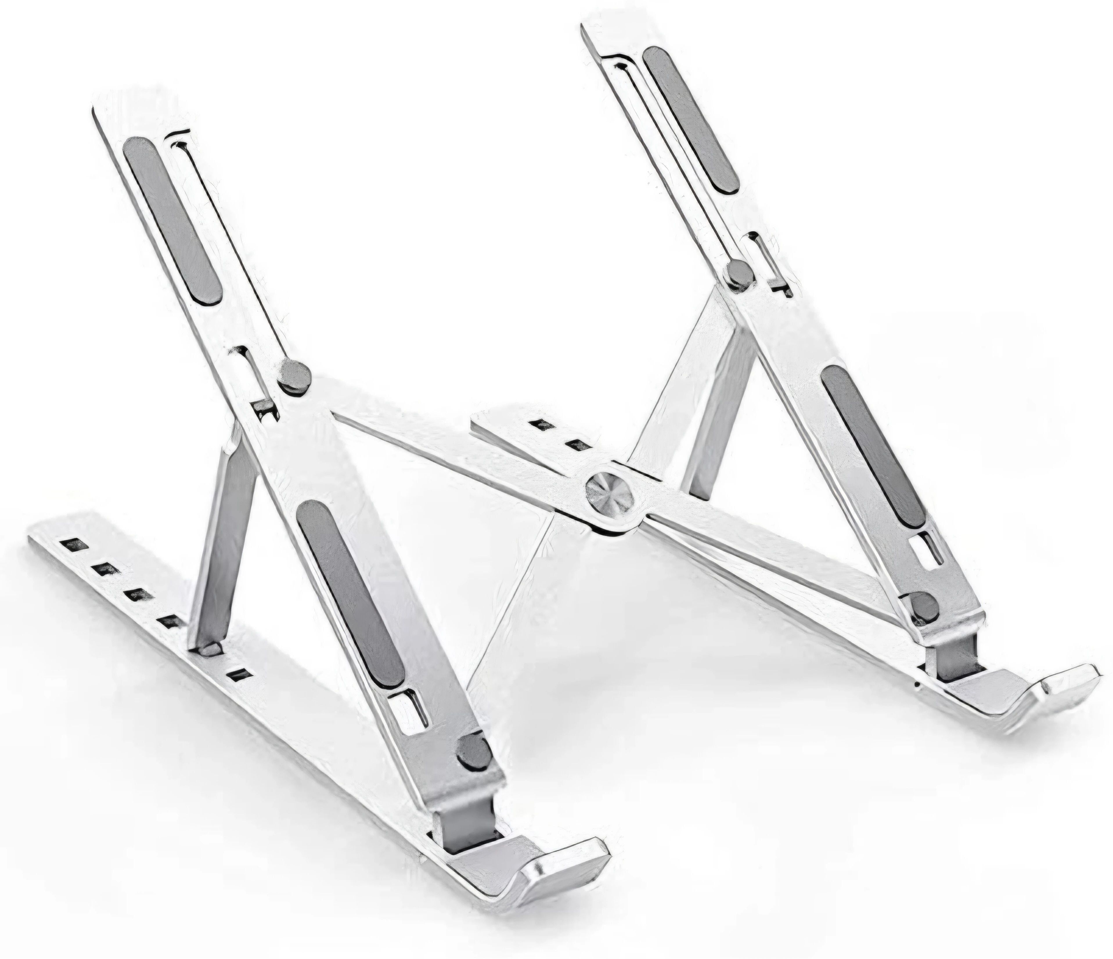 Viktarma MiraeTech MiraeTech 6 Angles Aluminium Laptop Stand Adjustable Foldable Tabletop Riser Aluminium Laptop Stand with Adjustable Height Compatible with Universal Laptops-image-4