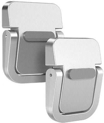 MELRON Laptop MIni Stand 1 Pair Portable Invisible Laptop Stand Mini Aluminum Pad Stand for Universal Aluminium Laptop Stand with Adjustable Height Compatible with Universal Laptops-image-9