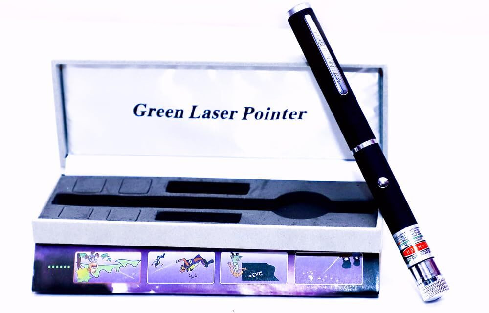 Kmc kidoz Hand-held 532nm Green Light Laser Pointer Pen image 1