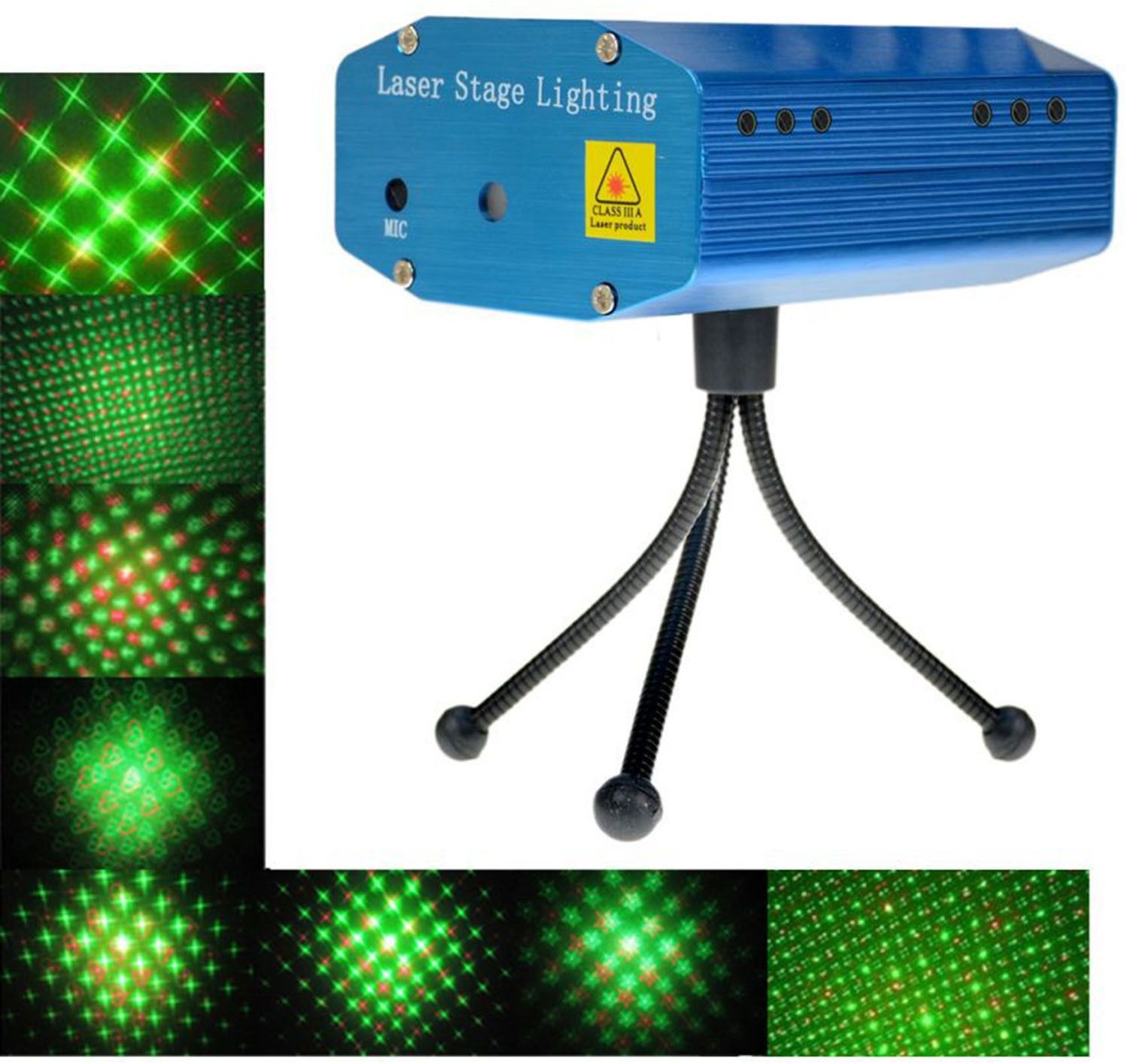 Texme Mini Projector Stage Light Sound Activated Laser Light Disco Party Club-picture-11