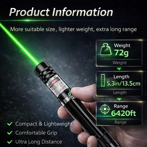 PARTHISHY TRADERS Long Range Green Laser Light Pen with Disco Star Pattern Cap & Safety Lock Key-image-31