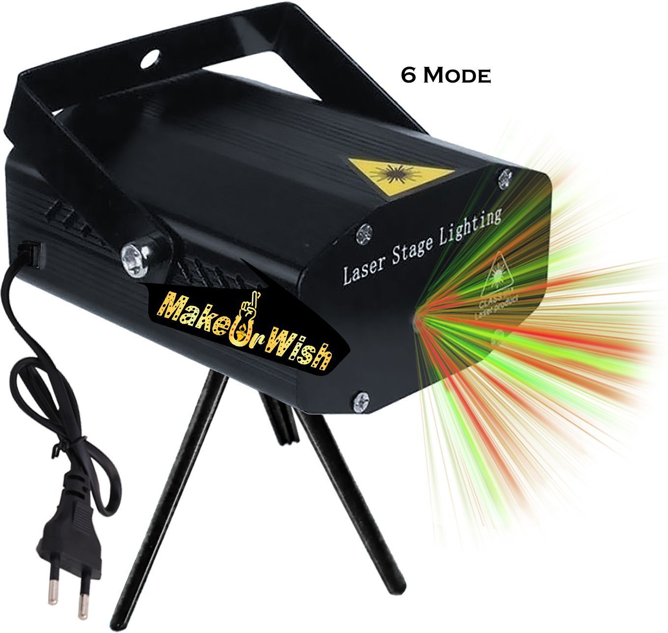 Make Ur Wish Dj Disco 6 Modes Combinations, Strobe Stage Sound Activated Laser Lights-picture-11