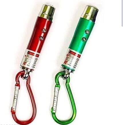 MY BABY LOVE A PERFECT CARE 2 Pieces 3 In 1- LED Flashlight + Torch Keychain + Laser Pointer-image-2