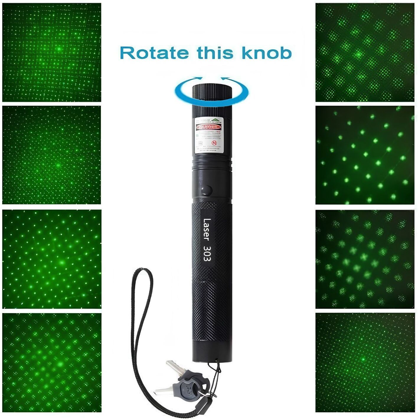KITTER Portable Green Laser Pointer 532 nm Rechargeable Light Pen-picture-24