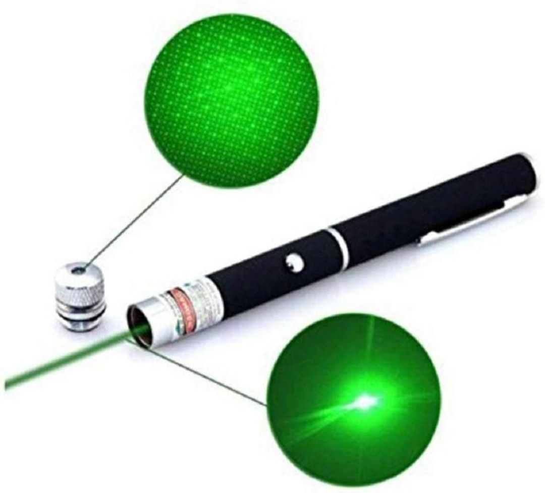 saloni marts Green Laser Pointer Pen with Adjustable Star Cap | Long Range Beam Light |-picture-48
