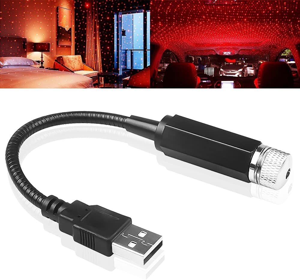 Akash International USB Night Star Light 2-in-1 Projection Changes Automatically Red-image-48