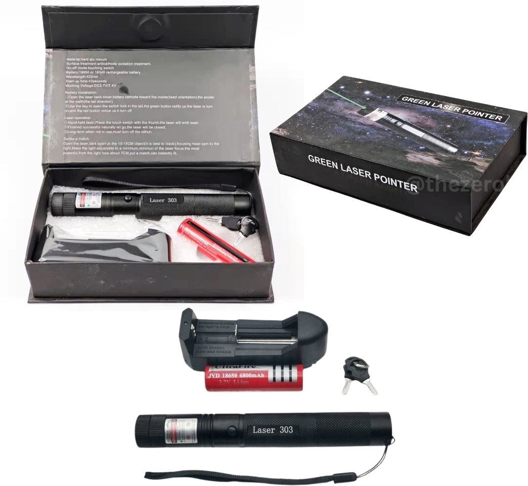 FITUP Green Laser Pointer Pen | Rechargeable Beam Light with Safety Lock & Star Lens-image-32