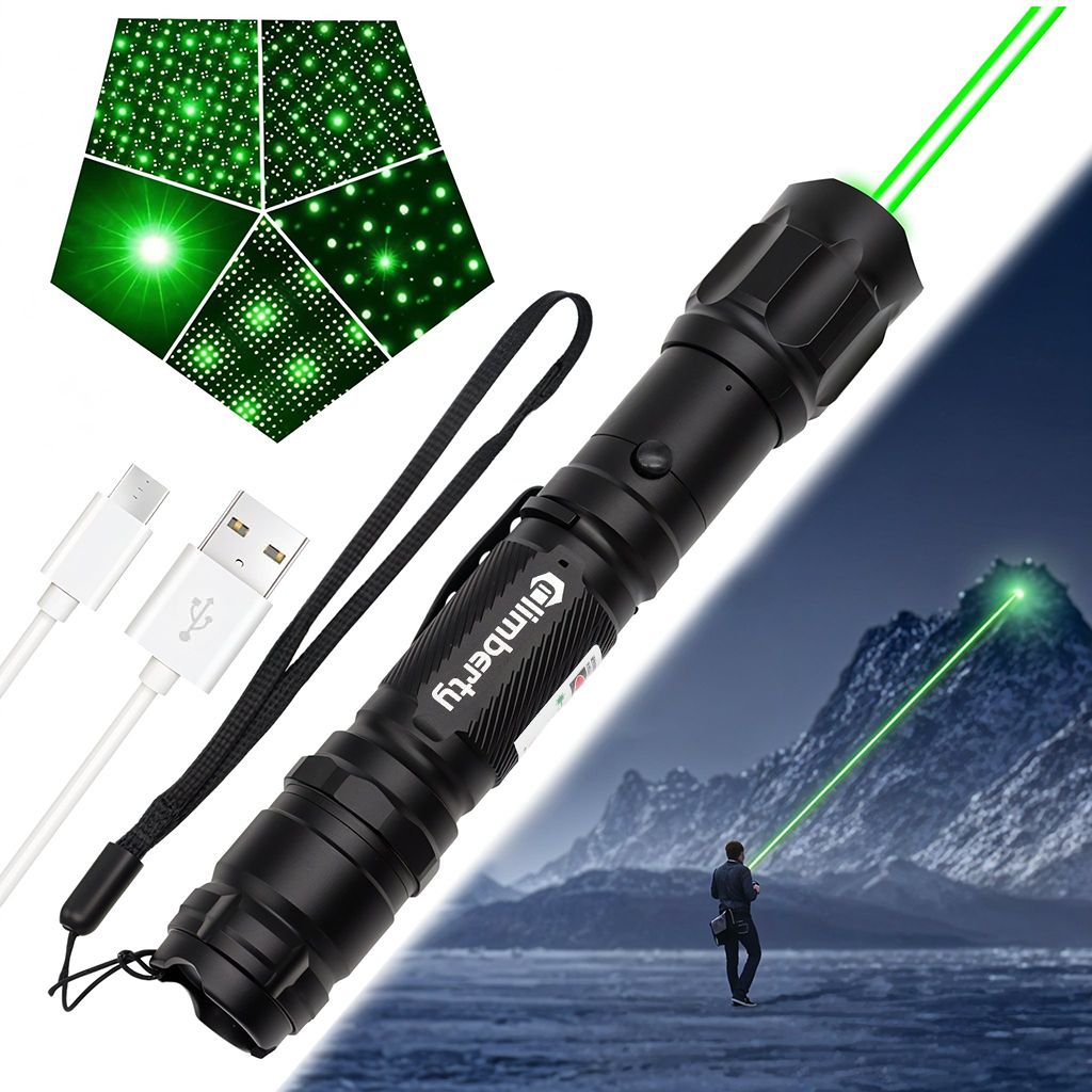 Zomei Powerful LED Green Laser Pointer Long Range USB Rechargeable 8 Mode-image-20