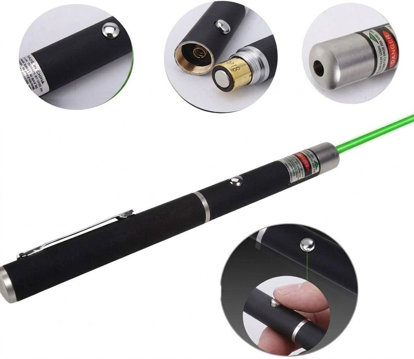 kapextradehub Green Laser Pointer Military burning Party Pen Disco Light + Battery Disco C16-image-43