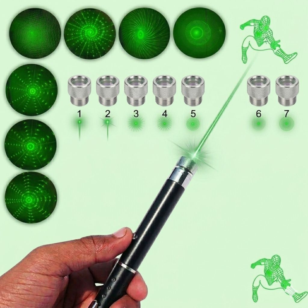 SEBON JD9 Rechargeable Green Laser Light - Ultra Powerful Beam with Adjustable Lens-picture-37