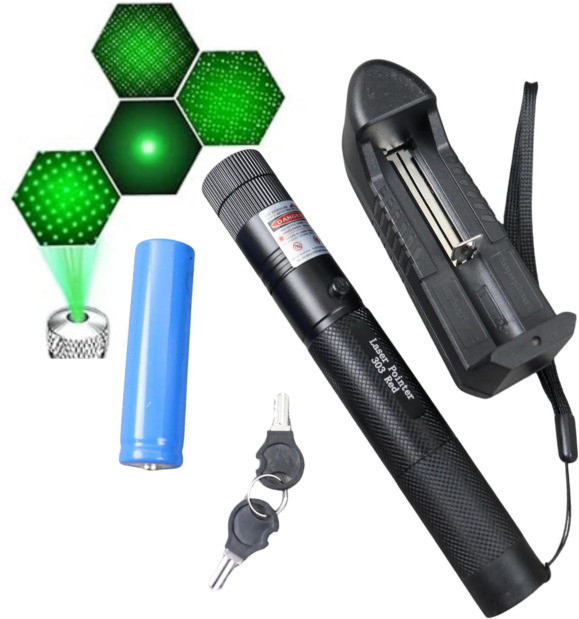 Pick And Nick Toys Green Laser Pointer for Presentation Multi shape Adjustable Disco Laser YOUL03 image 1