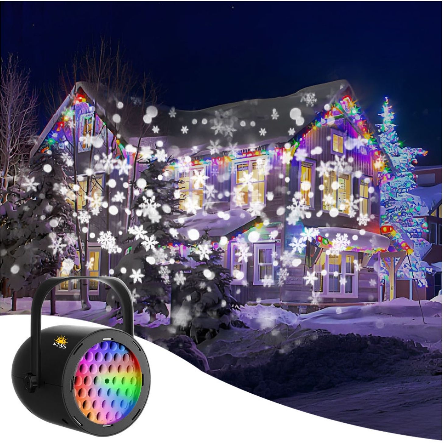 Sunaze Premium Diwali LED Laser Light | Home & Garden Festive Decoration Projector-picture-36