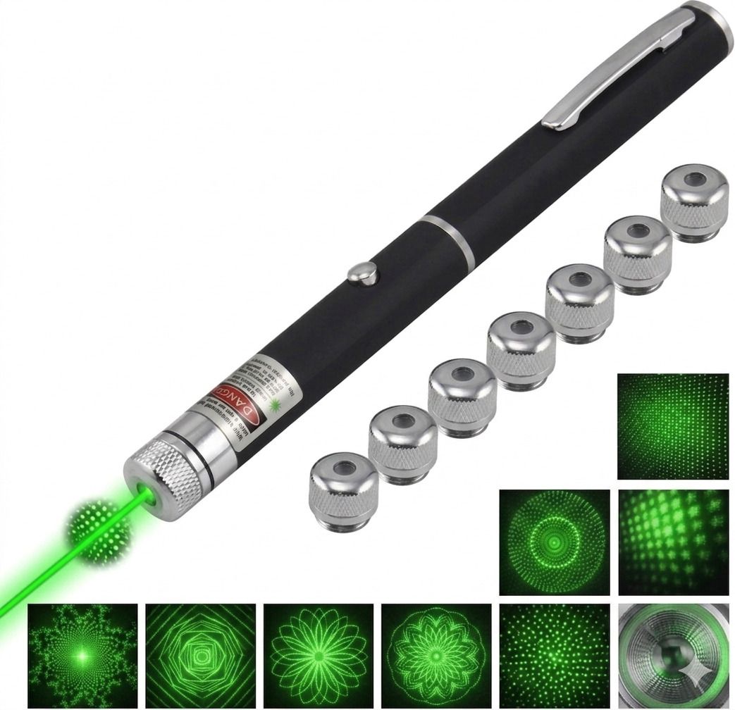 SEBON 7 Nozzel Green Laser Light with different mode for kids, child fun-image-20