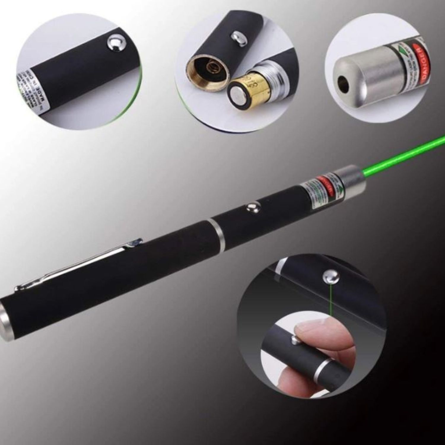 KITTER 5 in 1 Green Laser Light Pen with Pointer Multi-Function-picture-30