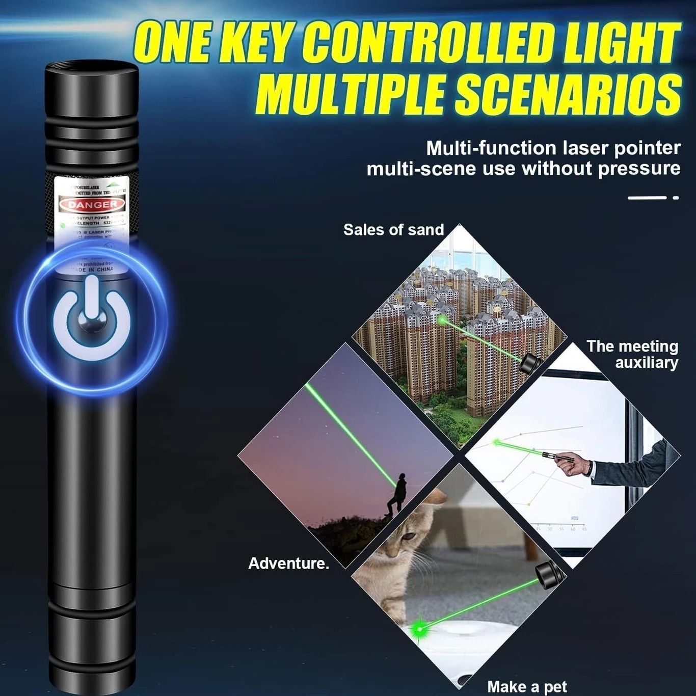Arvind Green Laser Light Powerful with Rechargeable Battery and Charger Laser Light-image-29