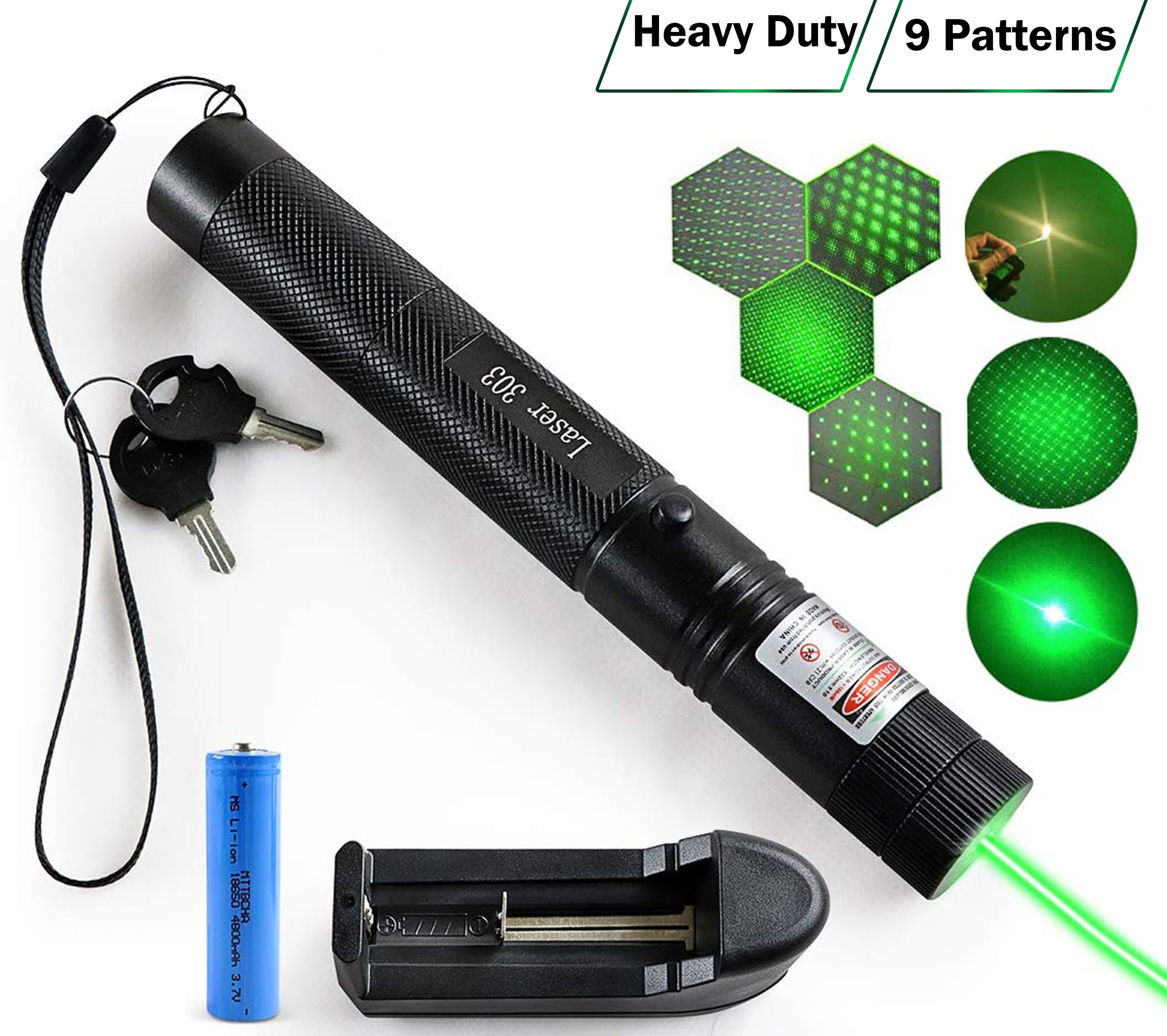 NextTech Rechargeable Green Laser Pointer Powerful Laser Pen for Party, Disco Lite-image-7