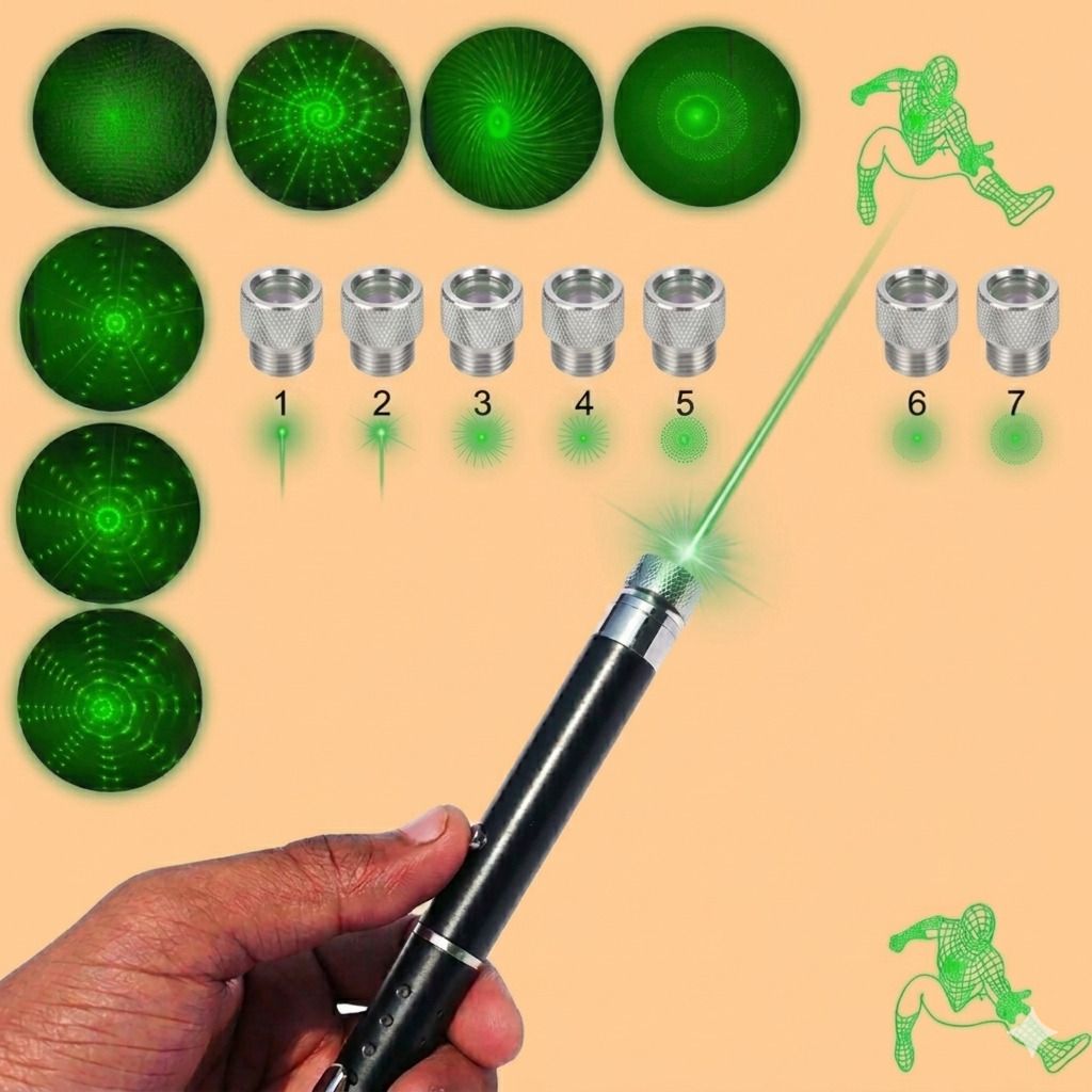 SEBON Standard 5mW Green Beam Laser Pointer - Long Range Tactical Light for Trekking-picture-15