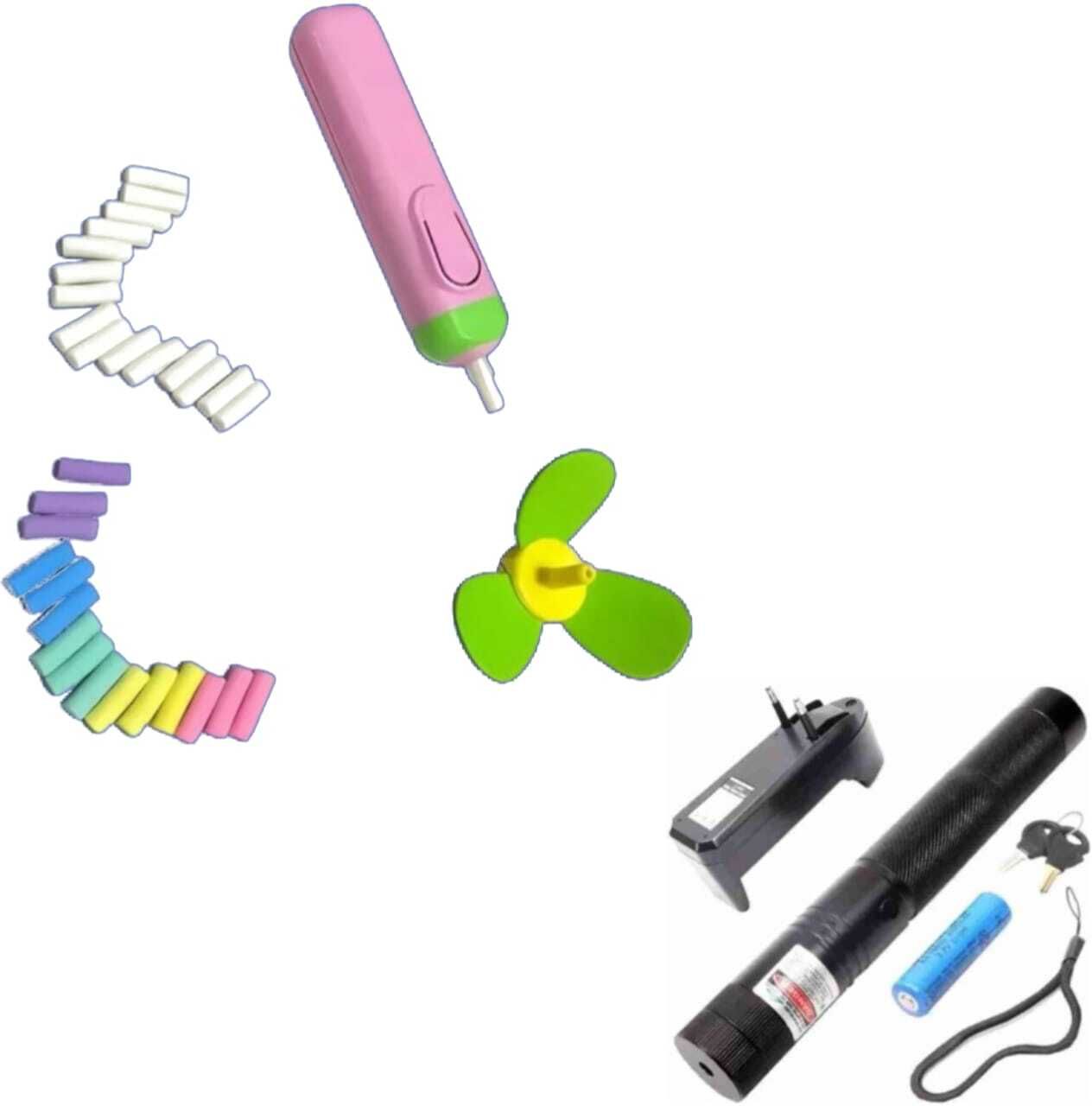 Premio Coppex Rechargeable 500mW Green Laser Pointer + (Free Electric Eraser)-picture-12