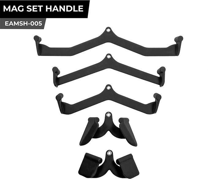 Mag Handle Set for Press Down Exercise, LAT Pull Down Bars for Cable Machine Lat Pulldown