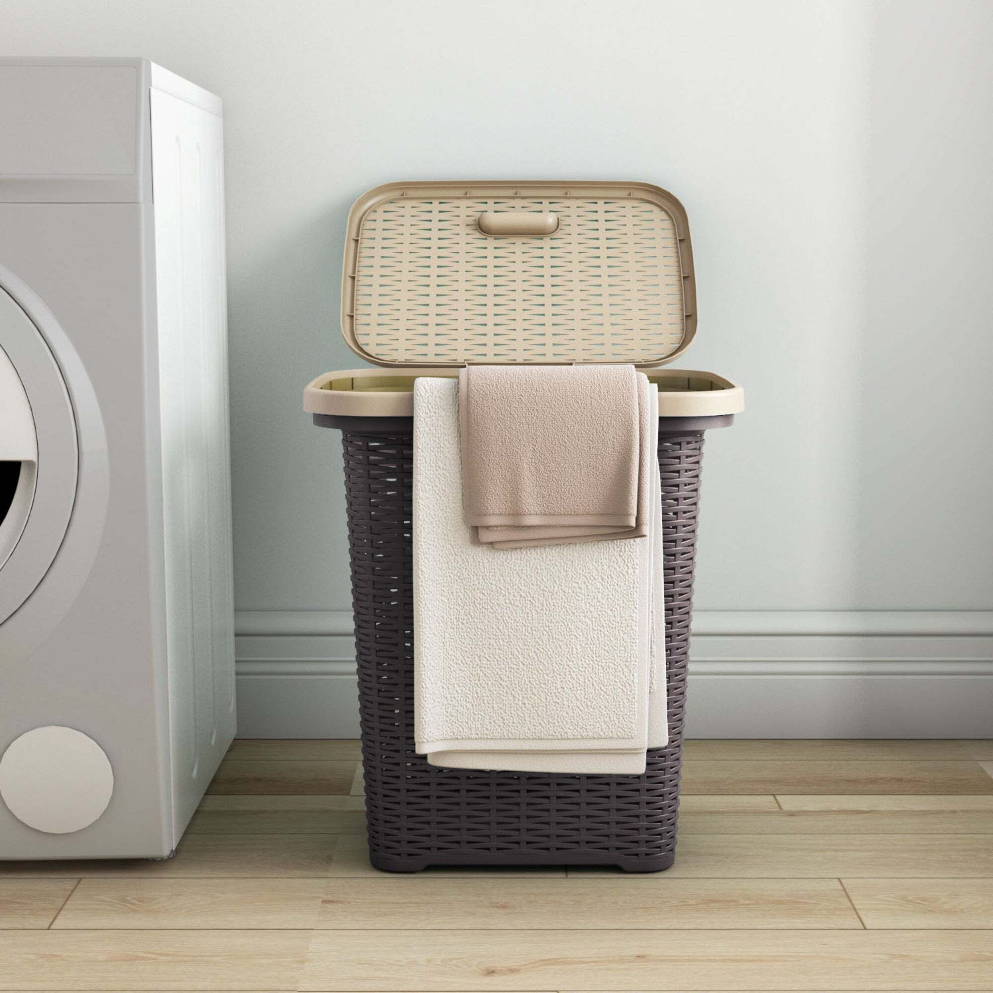 50 L Brown Laundry Basket-image-46