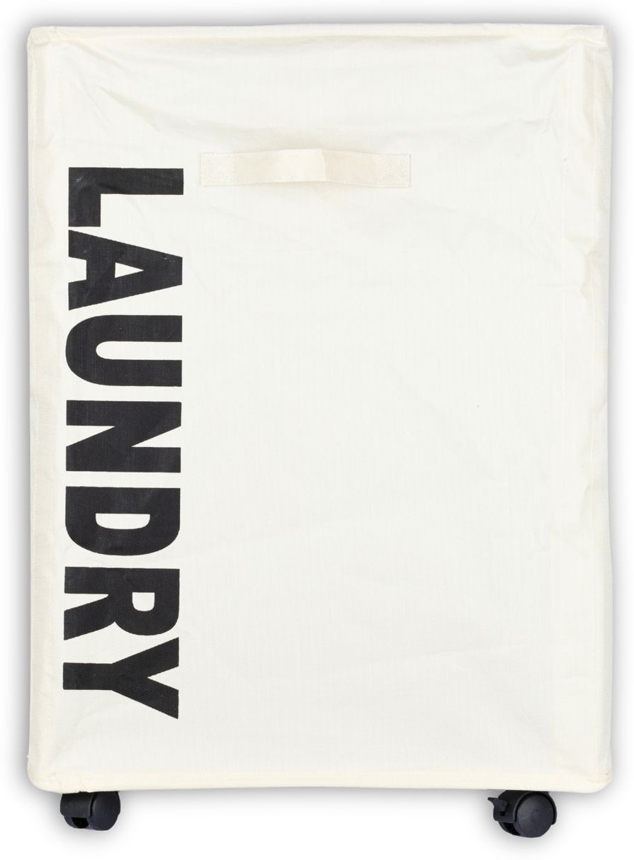 Portable Laundry Basket with Durable Castor Wheels with Sturdy Fabric Design Laundry Trolley-image-17