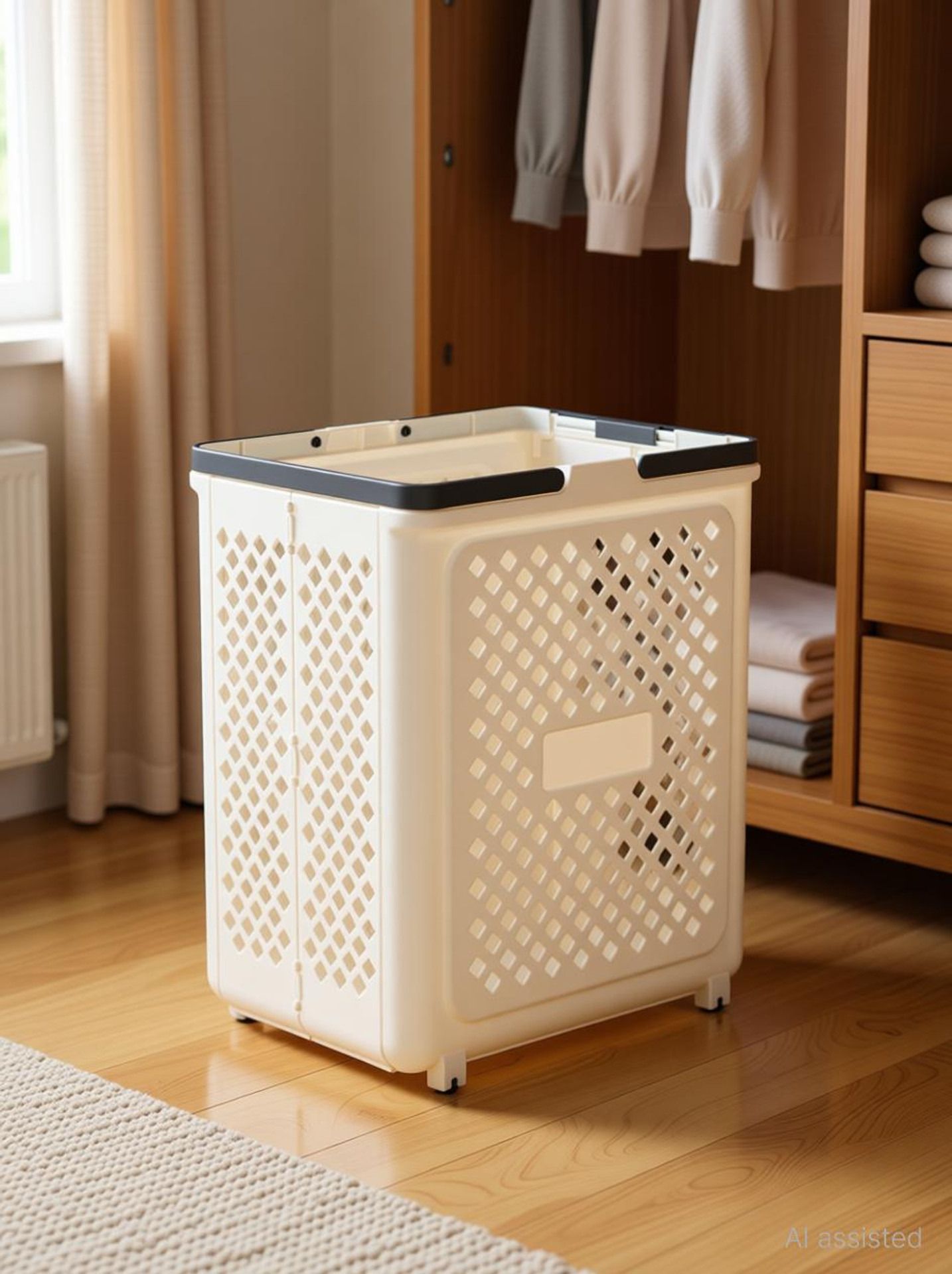 innostrauts 40 L Beige Laundry Basket-picture-32