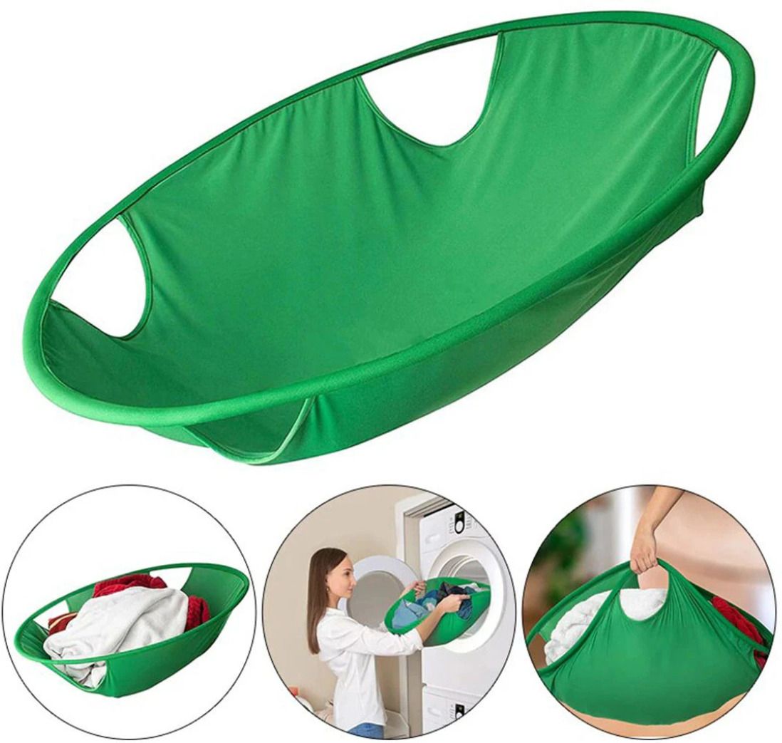 biyali 30 L Green Laundry Basket-picture-23