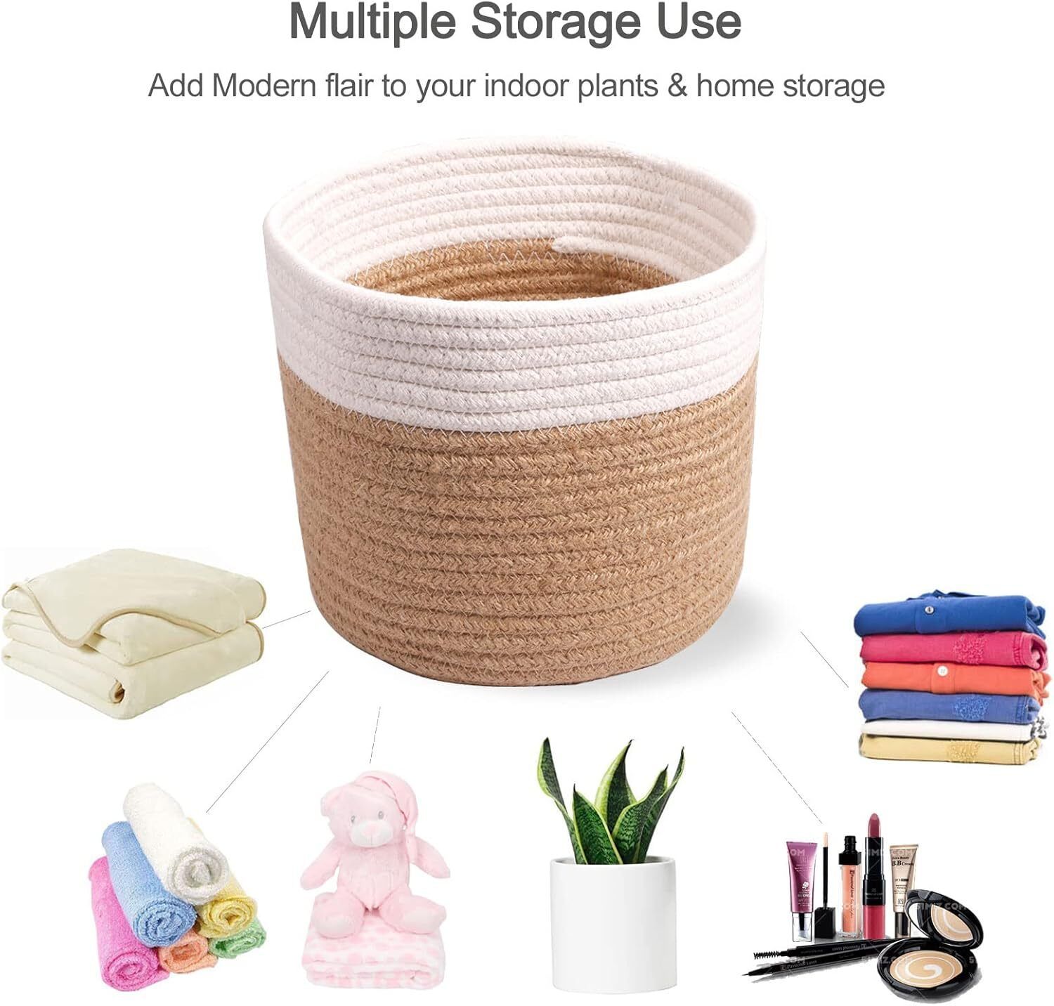 12 L Brown Laundry Basket-image-49