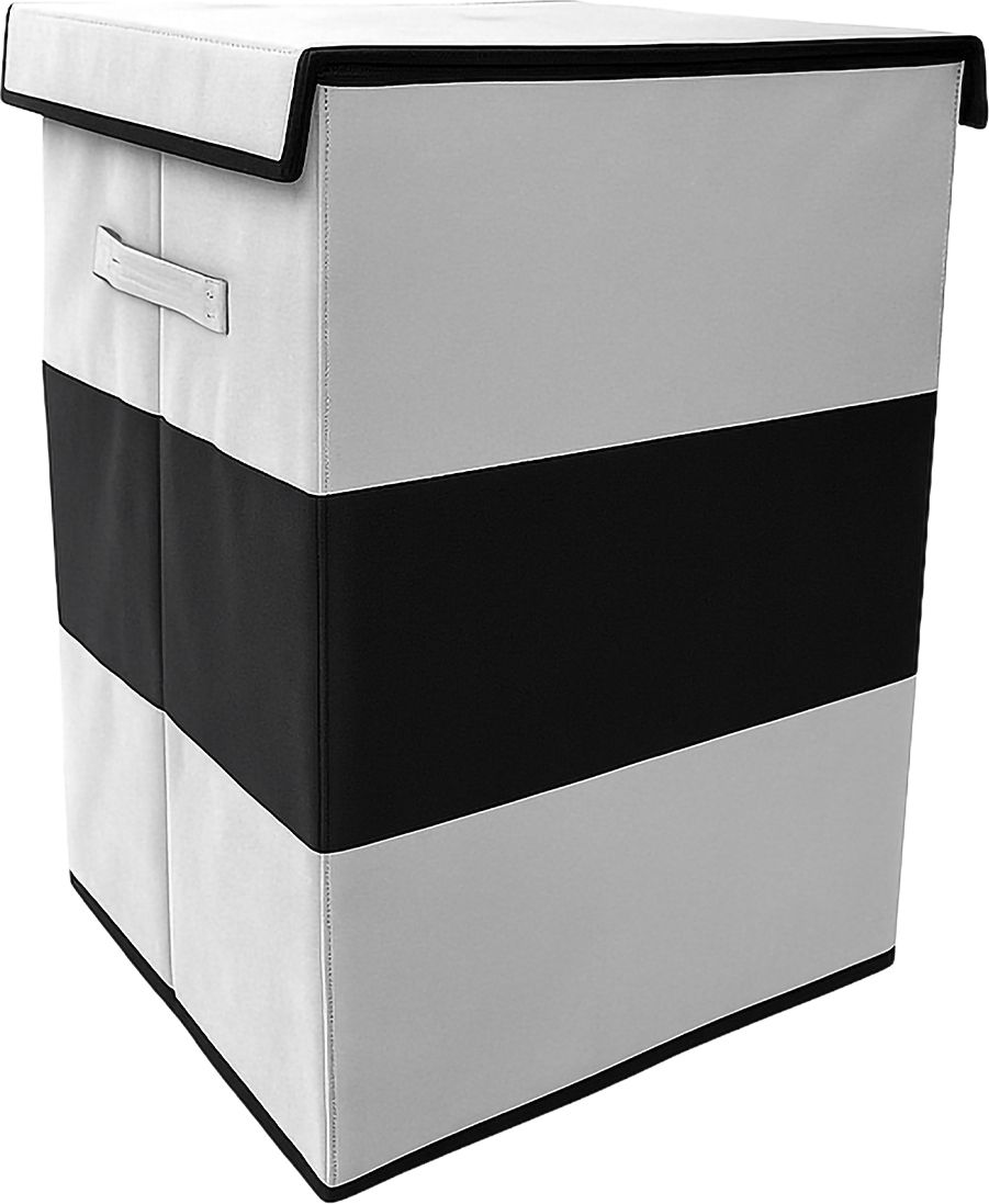 75 L Grey, Black Laundry Basket-image-13