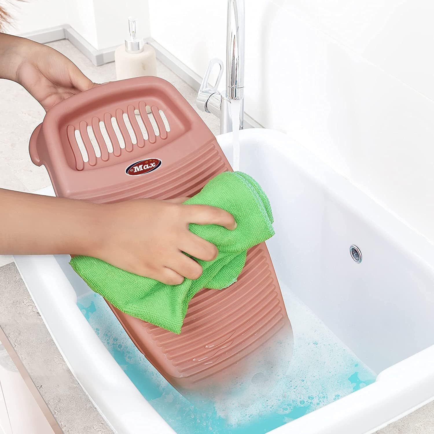 umax U-MAX Wash Board Anti-Skid Laundry Water Saving Washboard Scrubbing Pad Laundry Trolley-picture-21